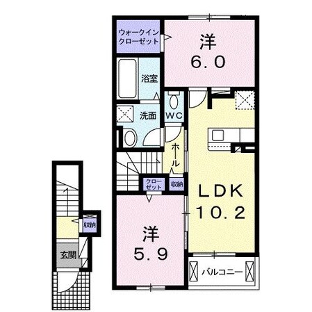 プルミエルＡの物件間取画像